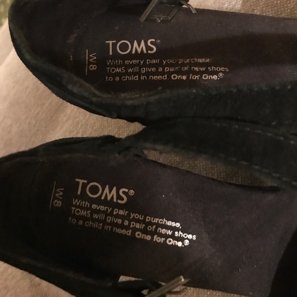 Toms Suede Strappy Wedge - Picture 7 of 8